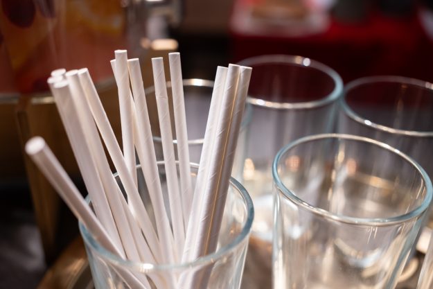 Biodegradable straws for bars