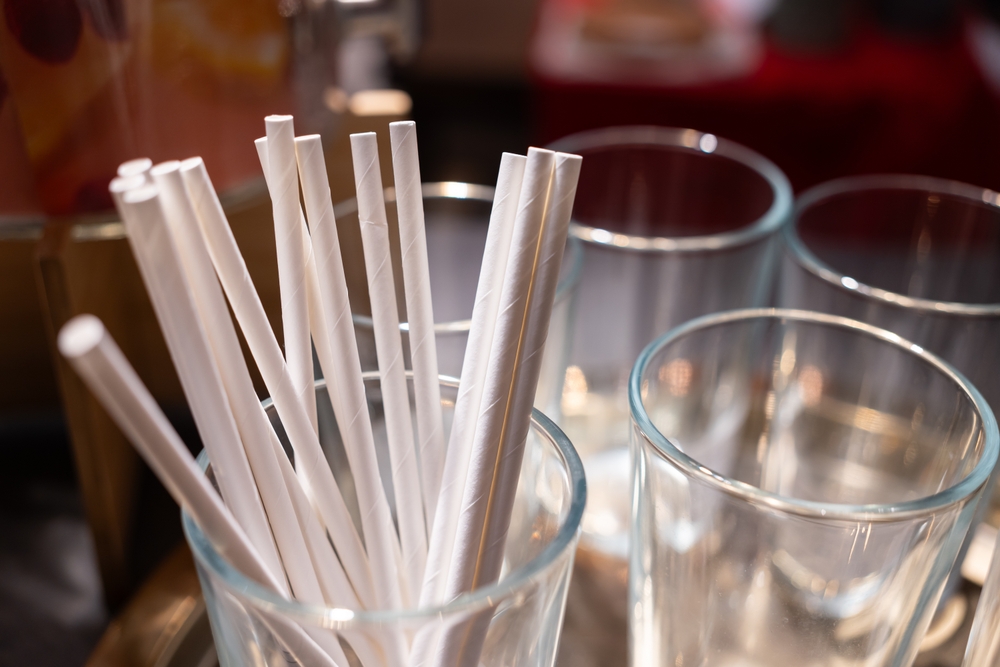 Biodegradable straws for bars